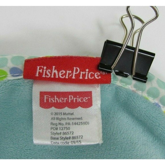 Fisher Price Lovey Monkey Security Blanket Blue Polka Dot Plush 2015 Baby Rattle - Picture 6 of 8